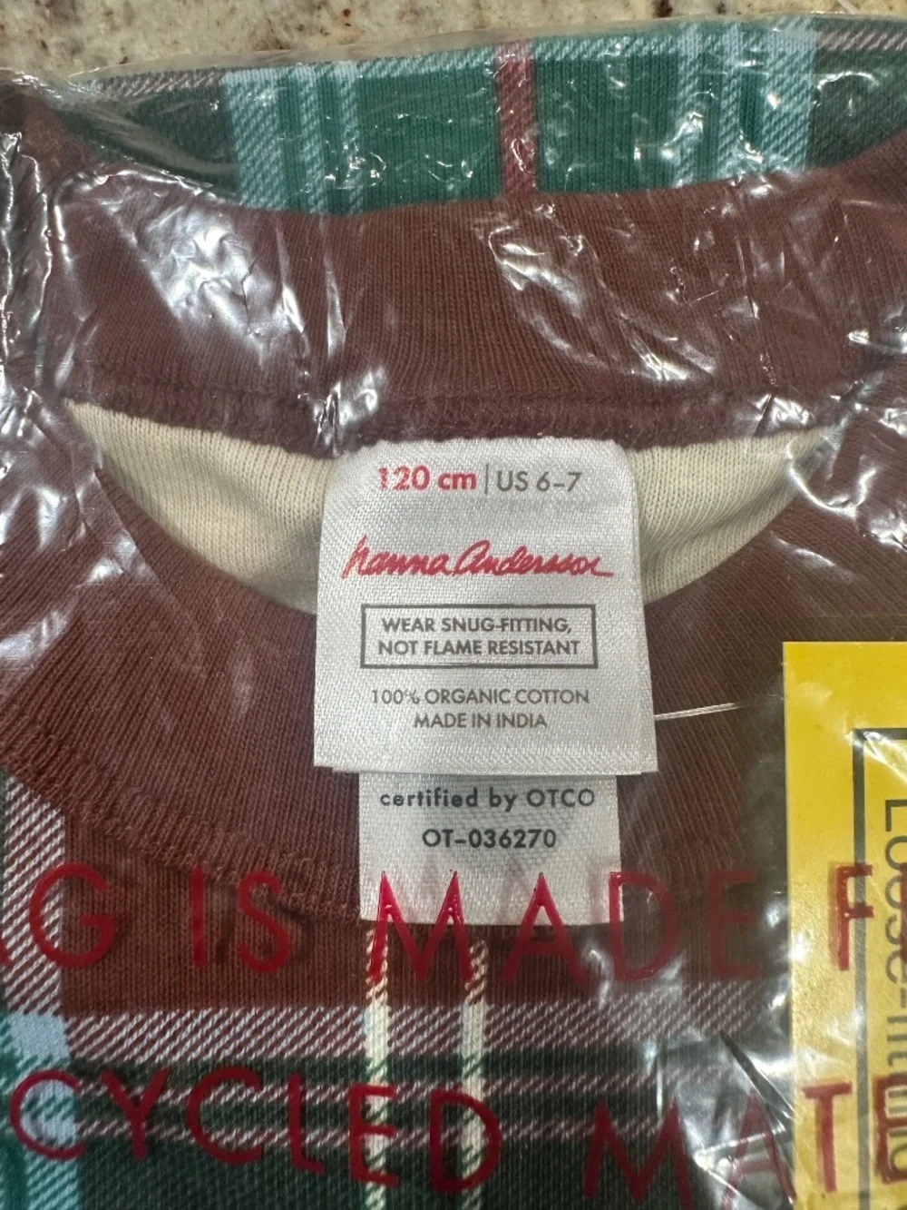 Hannah Anderson plaid holiday pajamas